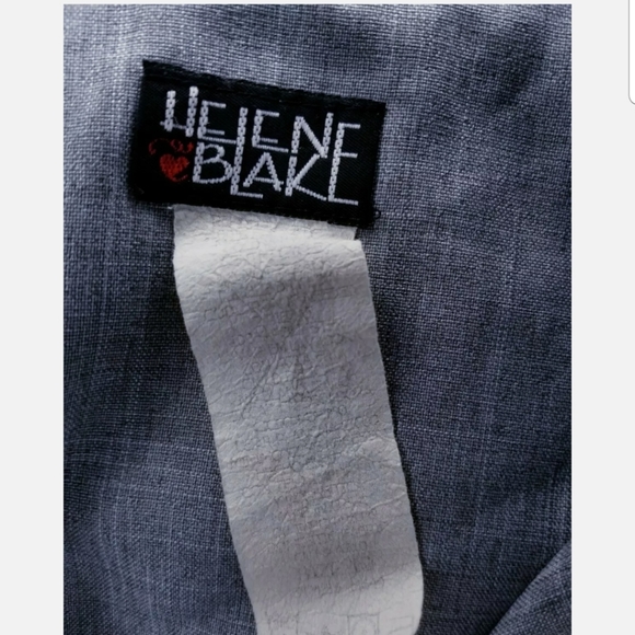 Helene Blake Gray Blazer Dress Button Up Long - Picture 3 of 5